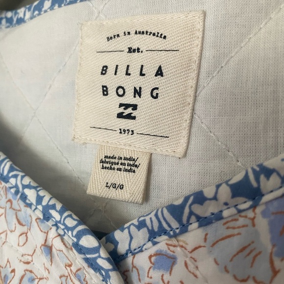BILLABONG •SOLD OUT• Perfect Match Quilted Floral Jacket Shacket Size Large - Picture 11 of 12